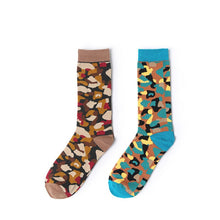 Load image into Gallery viewer, Cotton Socks Colorful Camo Patten