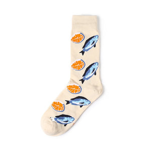 Seafood Fish Patten Cool Funny Socks