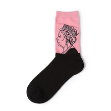 Load image into Gallery viewer, Oil Paiting Socks Celebrity Avatar Art Funny Socks For Couples